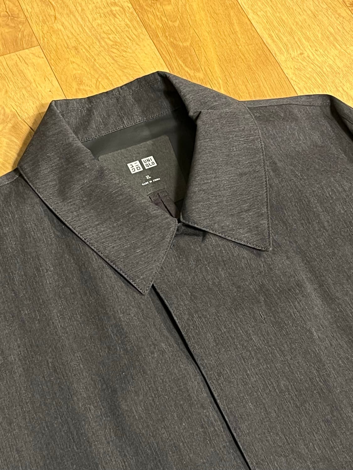 유니클로 블록테크 발마칸 롱코트 그레이 XL 상품이미지4