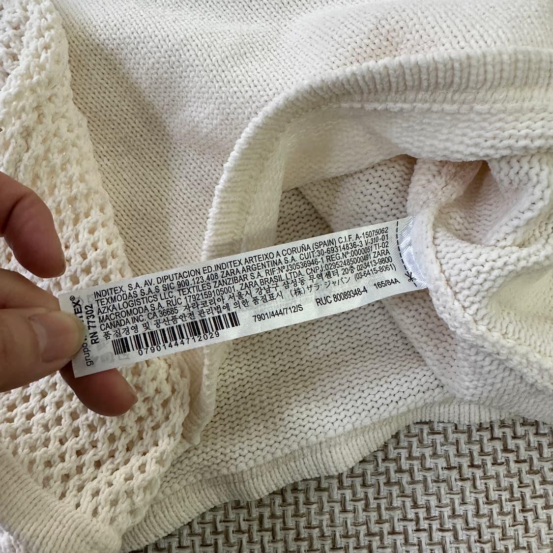 S 자라 모크넥 니트 스웨터 0401D 상품이미지3