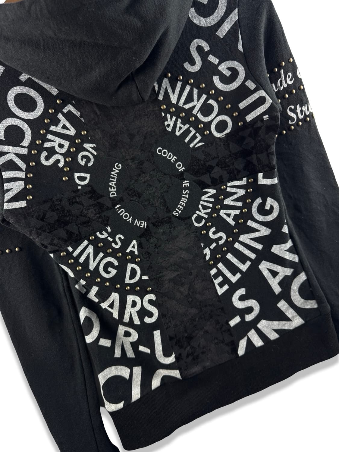 JPN Y2K 스터드 딱붙 후드집업2731 상품이미지5