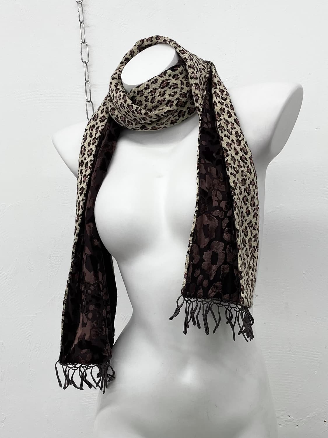 펑크 레오파드 수술 머플러  상품이미지2