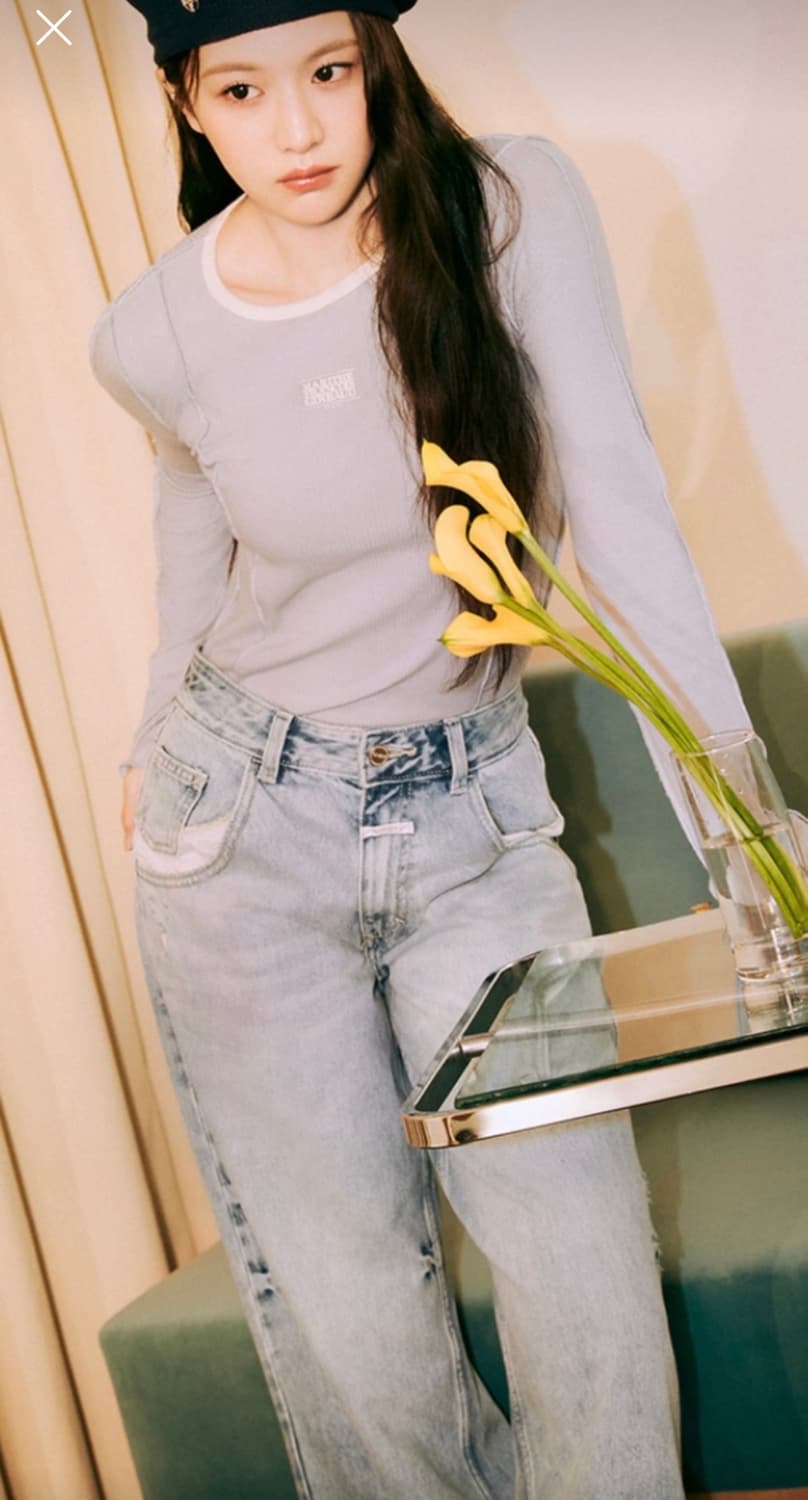 [정가16.9만원,마리떼 프랑소와 저버] 지수, 고윤정 착용 데님 팬츠 상품이미지4