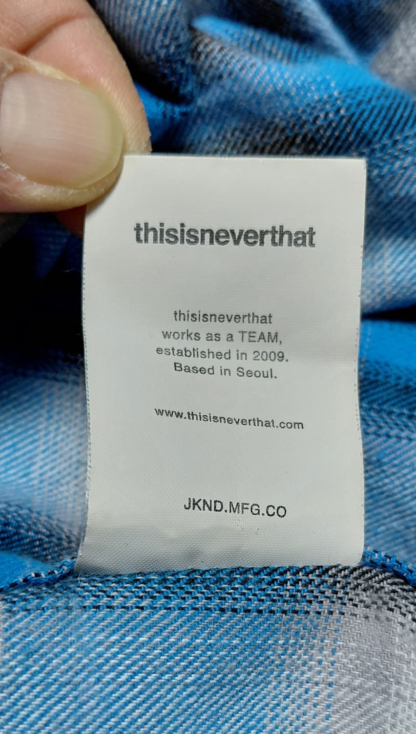 Thisisneverthat 플란넬 체크 셔츠 L 상품이미지8