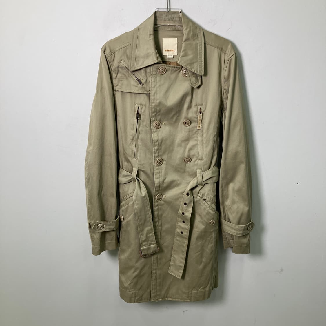 Diesel 디젤 더블 트렌치 코트 S 상품이미지1