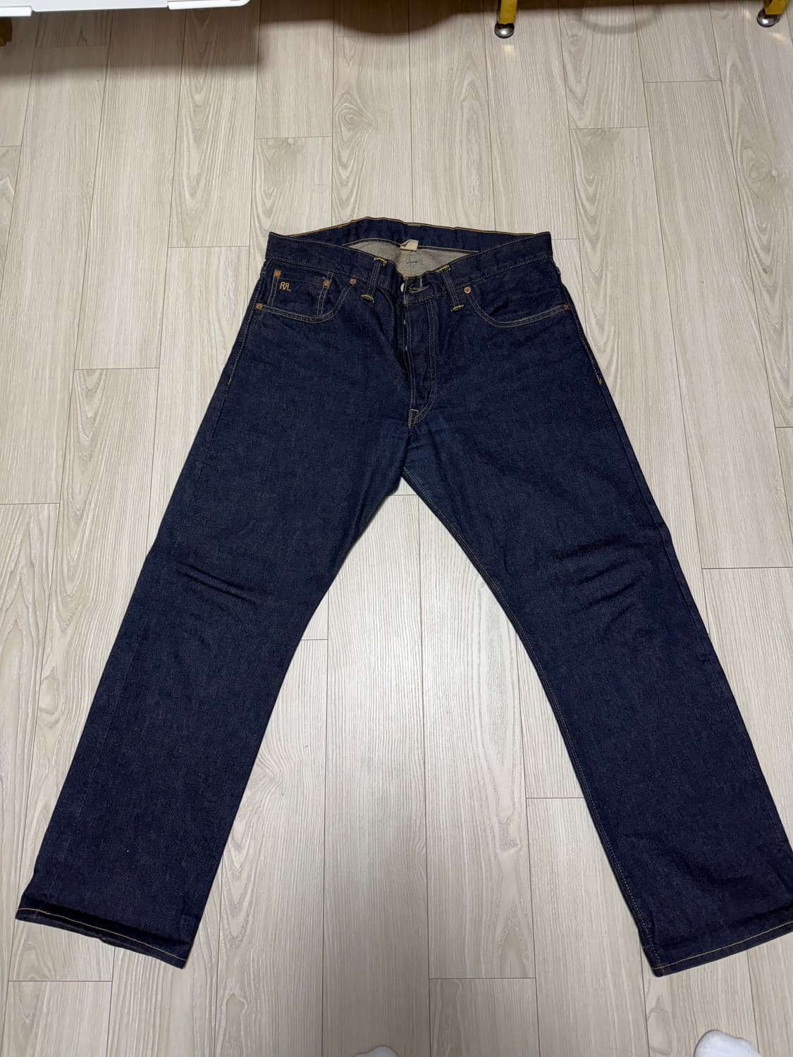 RRL 더블알엘 로우 스트레이트 셀비지 데님 진 33 상품이미지2