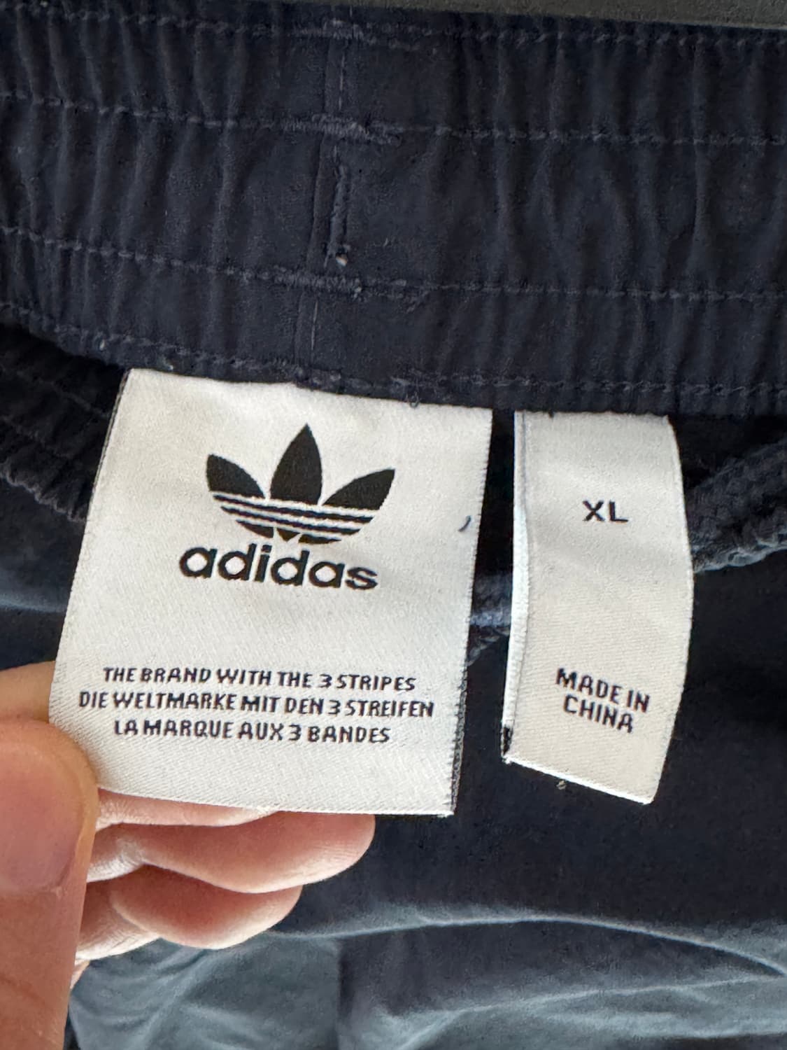 아디다스 삼선 트레이닝 바지 코랄 허리 31-35 XL 상품이미지5