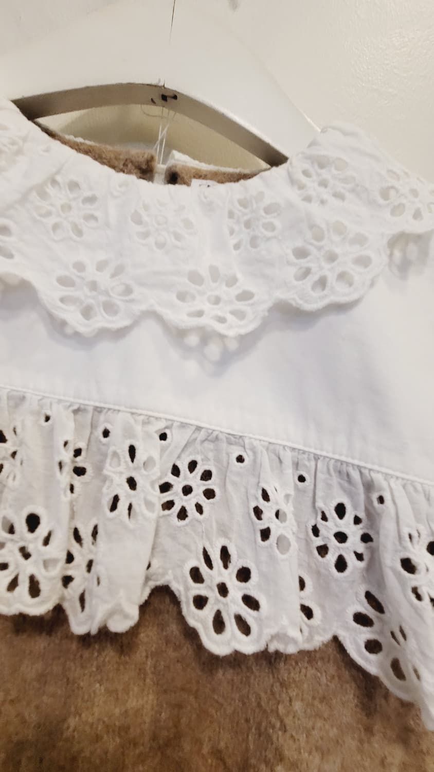 자라 펀칭자수 프릴니트.  수입 에스닉 스커트 상품이미지4