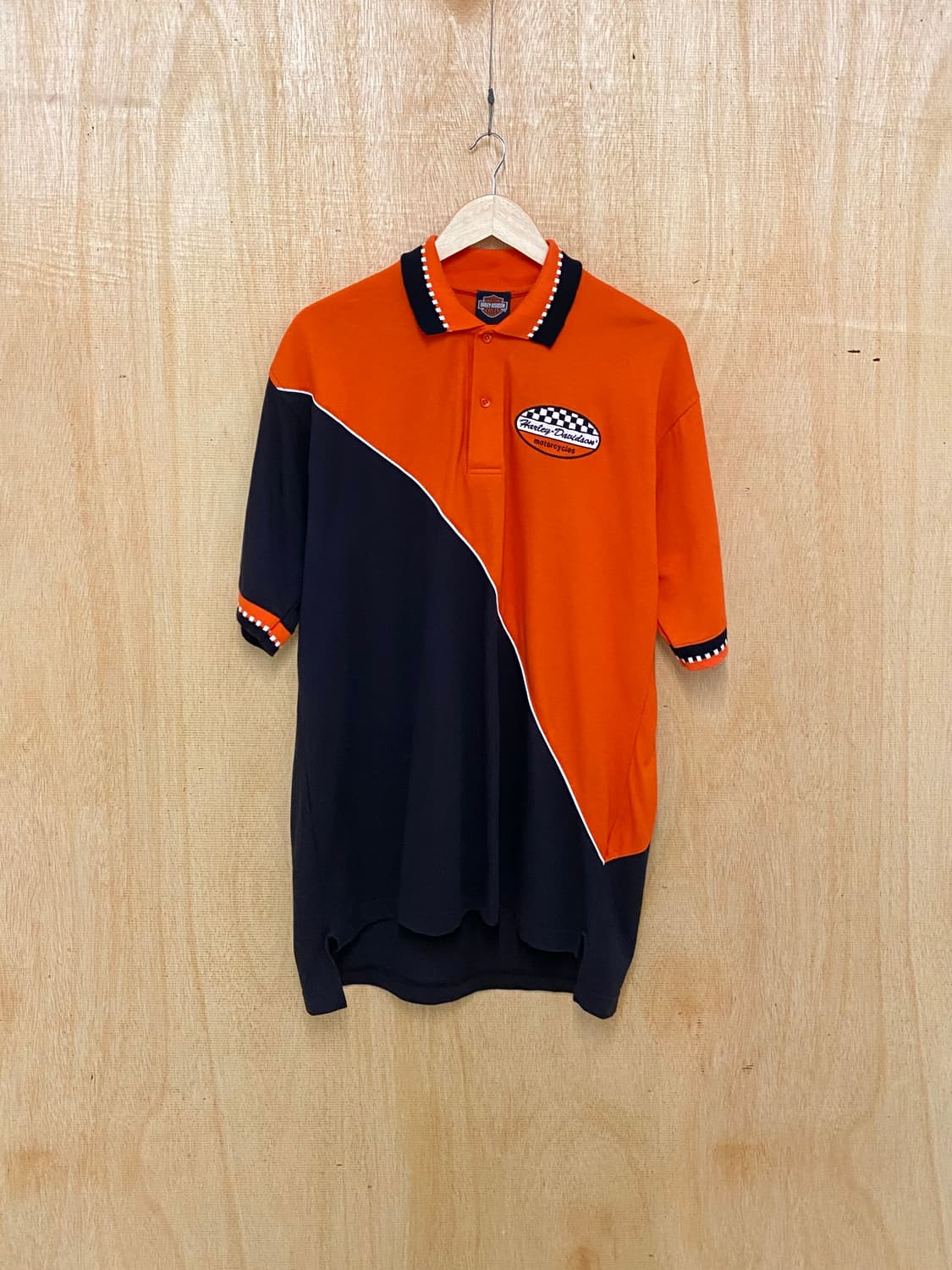 HARLEY DAVIDSON racing collar t-shirts 상품이미지3