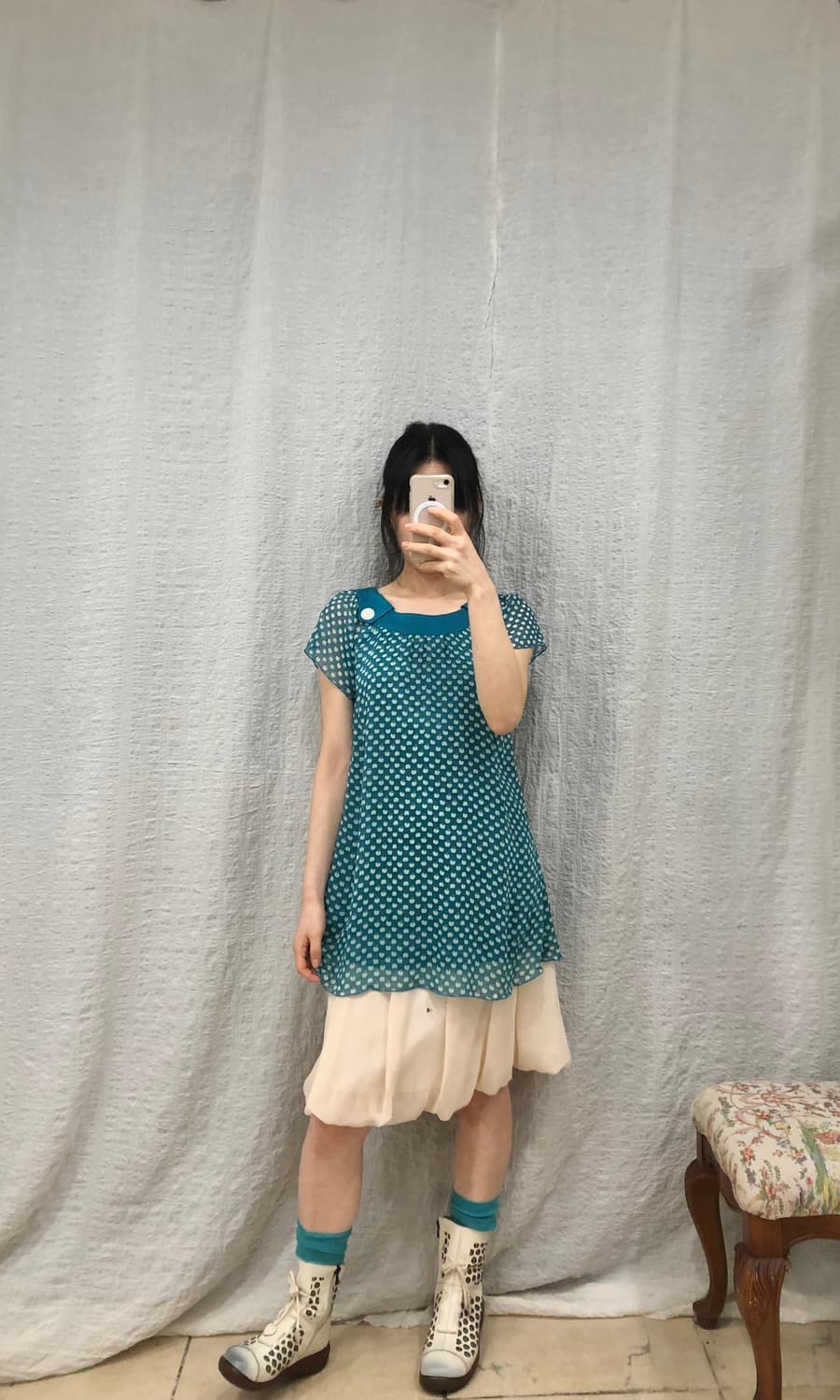 Blue apple blouse 상품이미지3