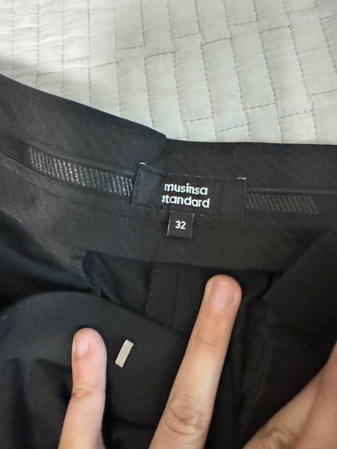 무신사스탠다드 / 썸머울 슬랙스 / 32 상품이미지2