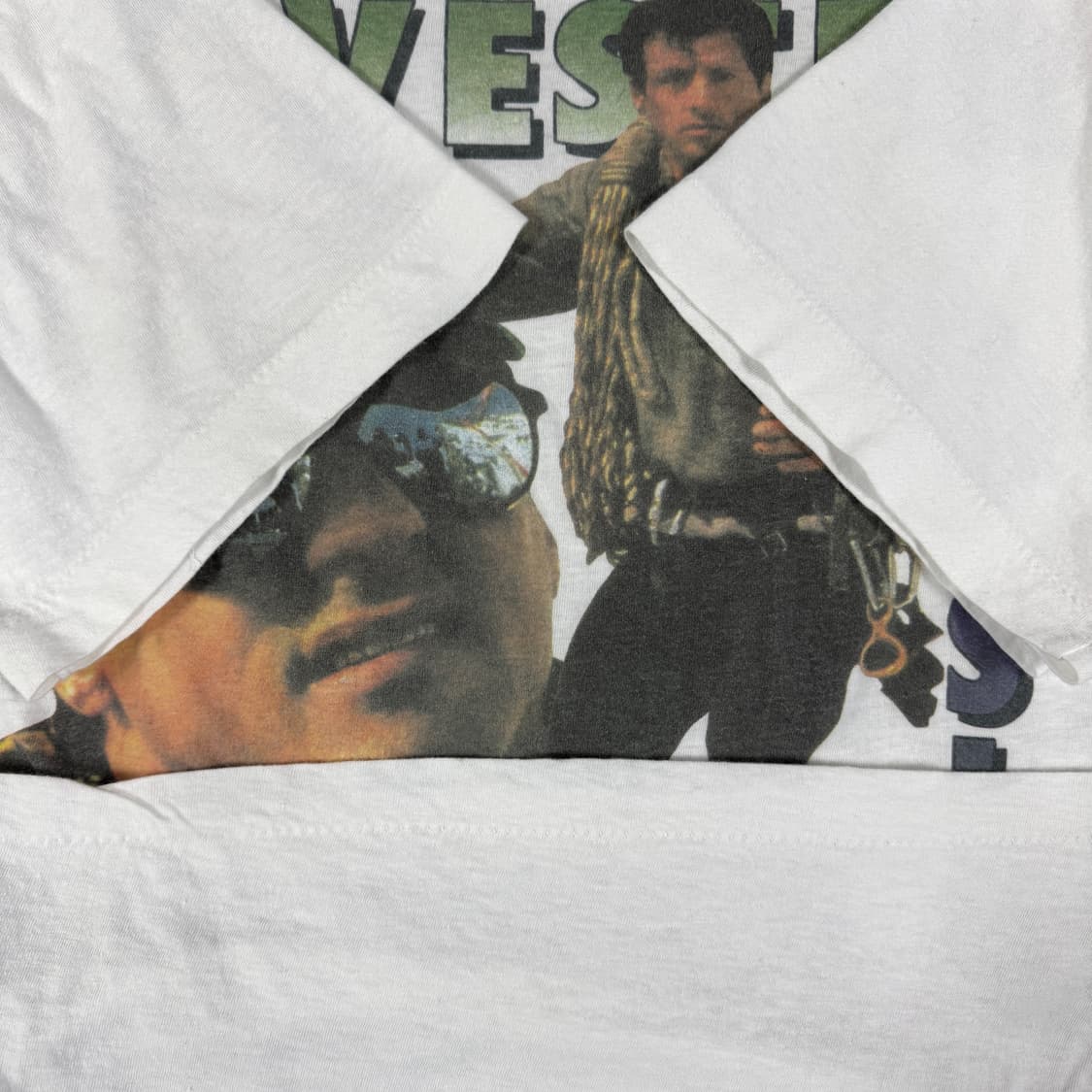 빈티지 90s Sylvester Stallone 실베스터 스탤론 랩티셔츠 상품이미지7