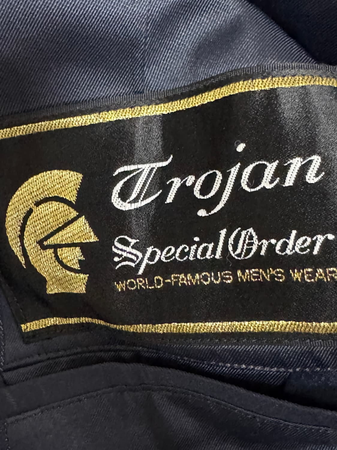 울 100% 핀 스트라이프 금장 블레이저 상품이미지5