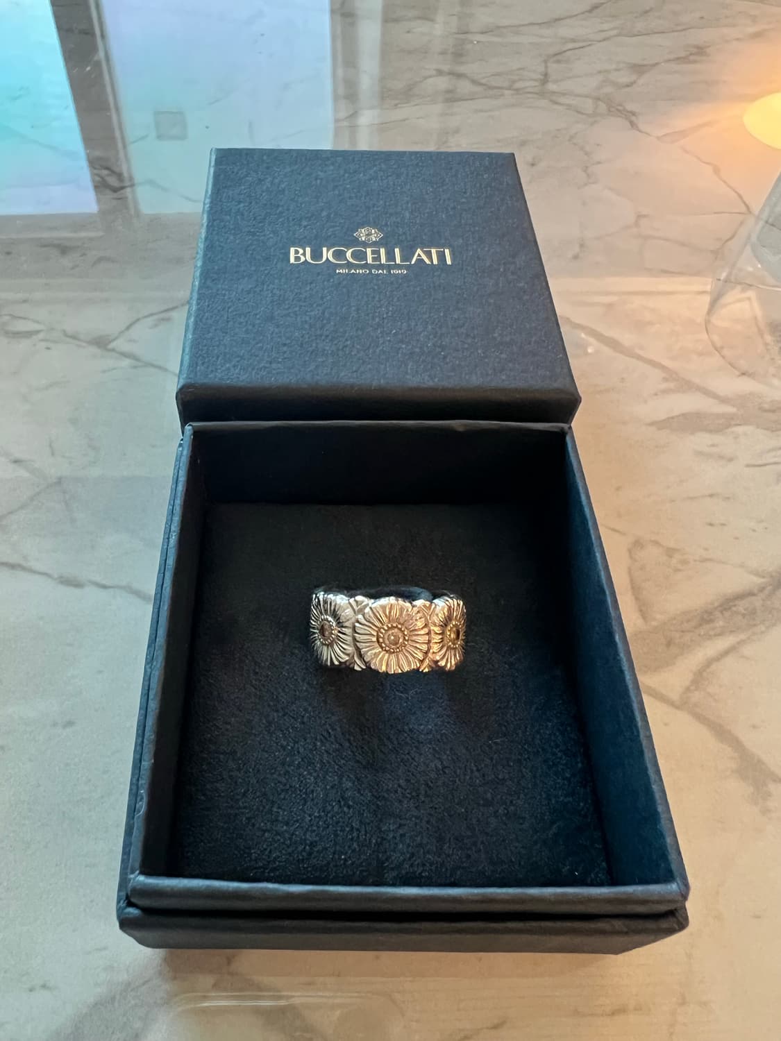 부첼라티 블라썸 데이지 브라운 다이아몬드 링 US8 상품이미지3