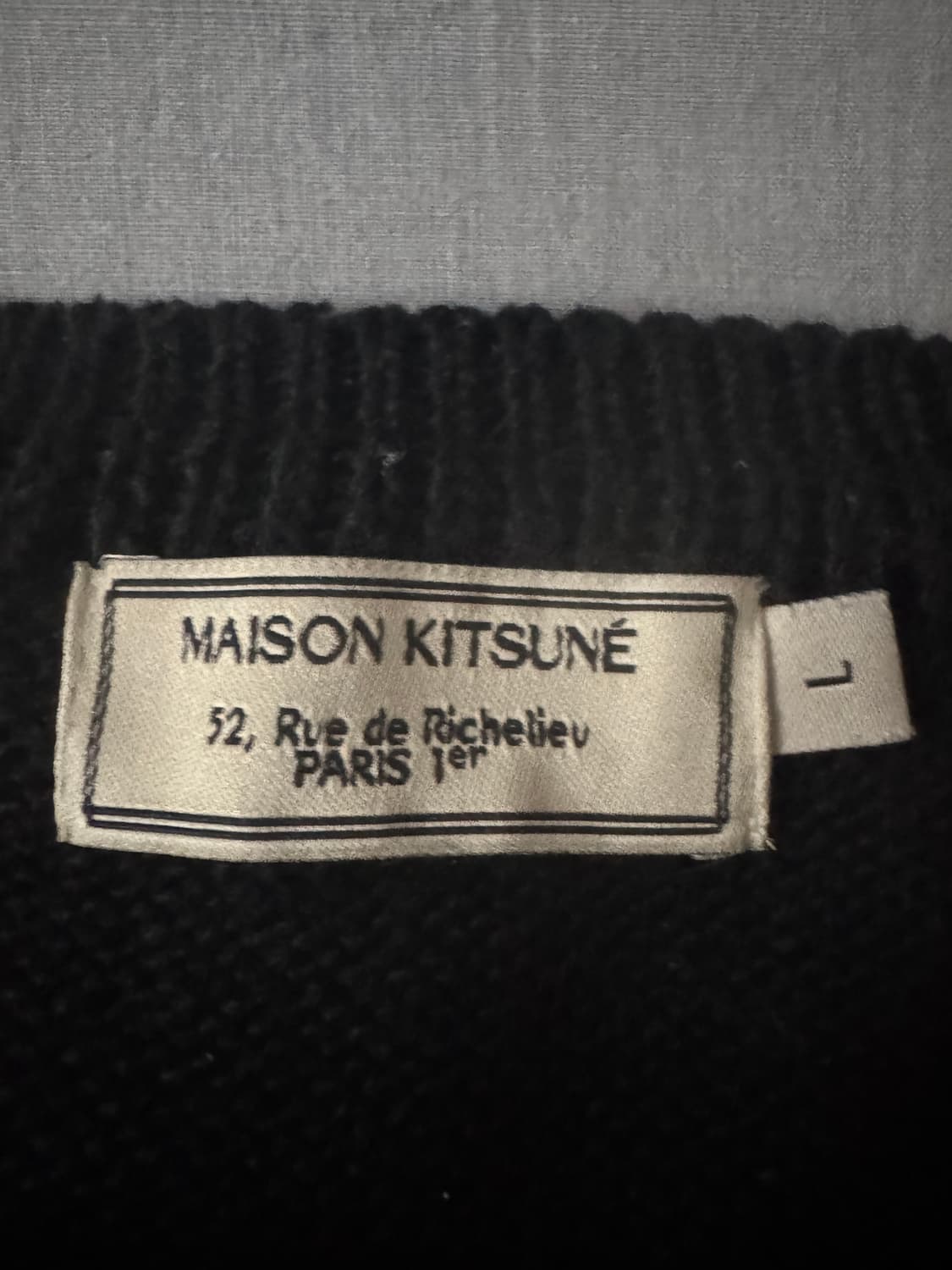 (상태 좋음)메종키츠네 빅 폭스 니트 L 상품이미지3