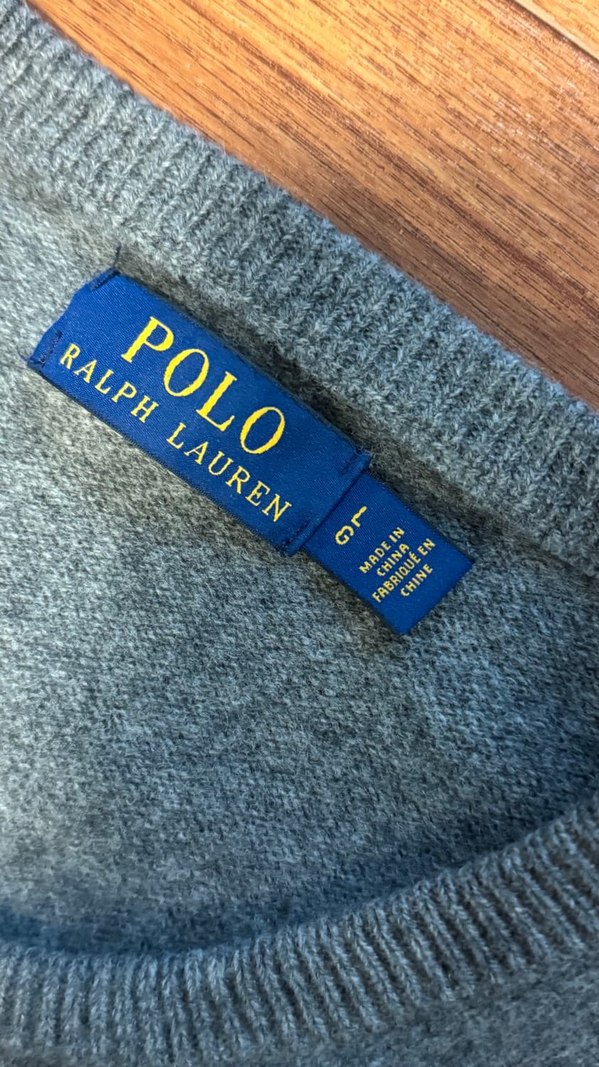 폴로 랄프로렌 니트 그레이 L 상품이미지2