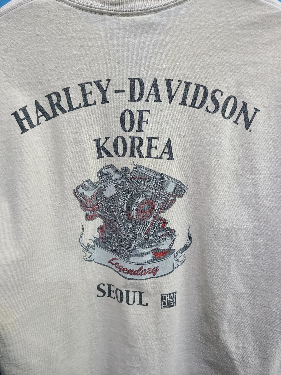 10년된 성조기 해골 할리데이비슨 반팔티 상품이미지6
