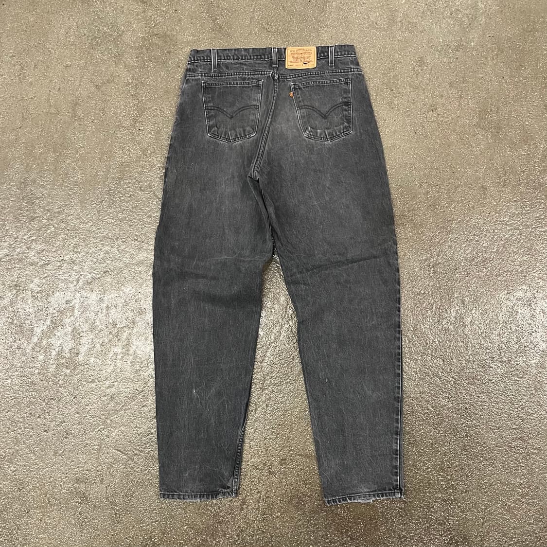 90s 리바이스560 오렌지탭 블랙진 (35“) 상품이미지4