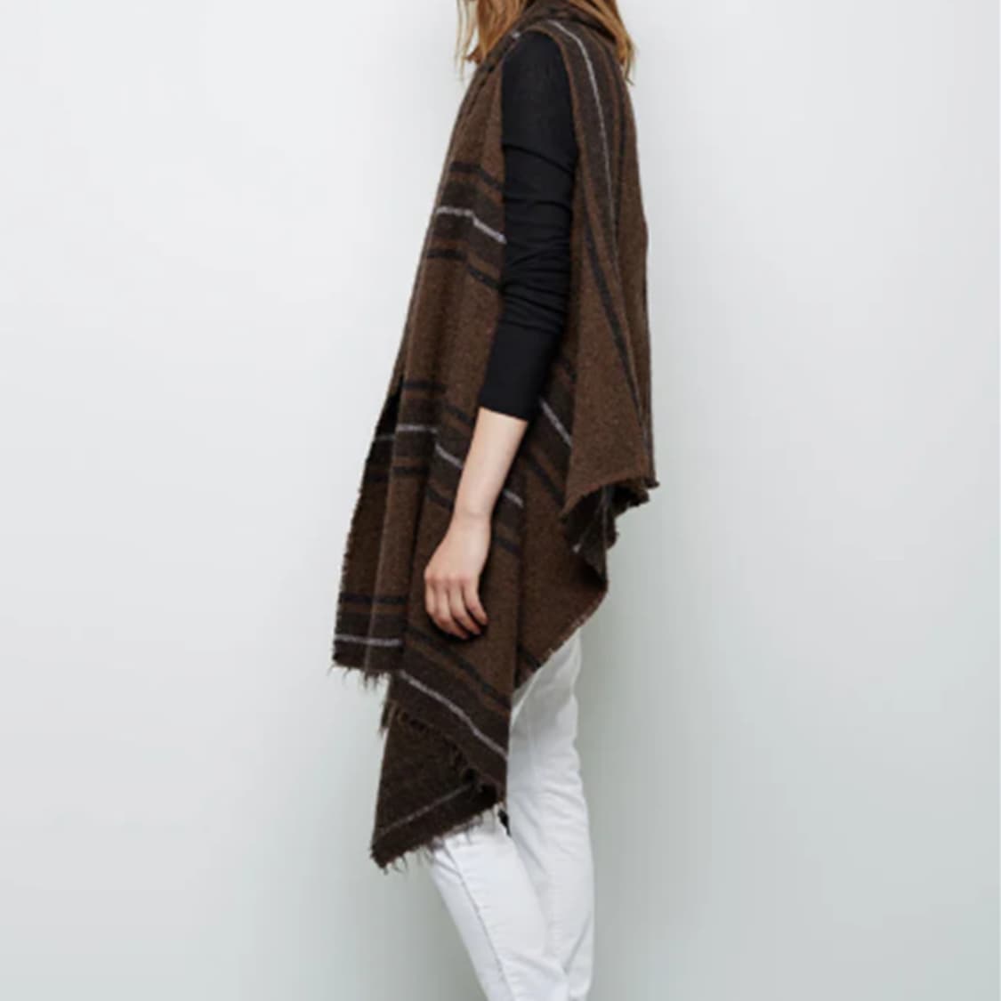 이자벨마랑 울 모직 카프탄 블랭킷 롱 조끼 여성 캠핑 일상 사랑봉봉 상품이미지2