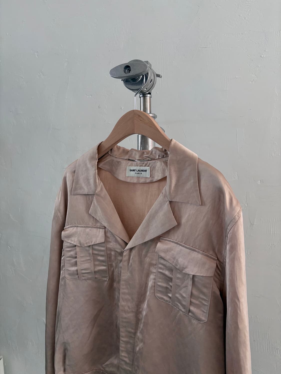 Saint Laurent 생로랑 플람메 새틴 밀리터리 자켓 상품이미지2