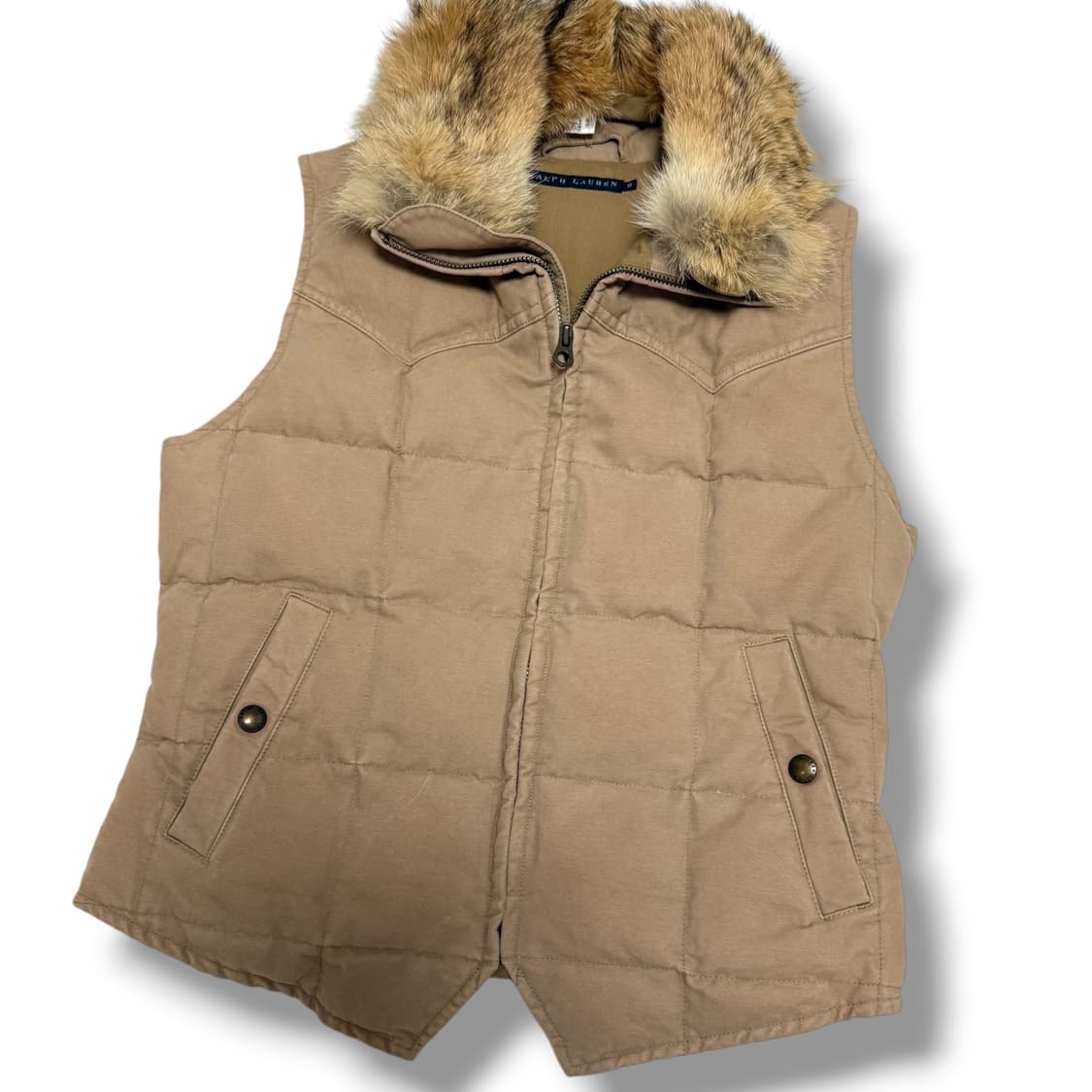 폴로 랄프로렌 덕다운 리얼퍼 베스트 패딩조끼 상품이미지3