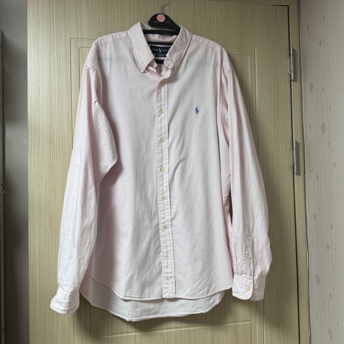 (착샷O) 폴로 랄프로렌 연핑크 셔츠 상품이미지2
