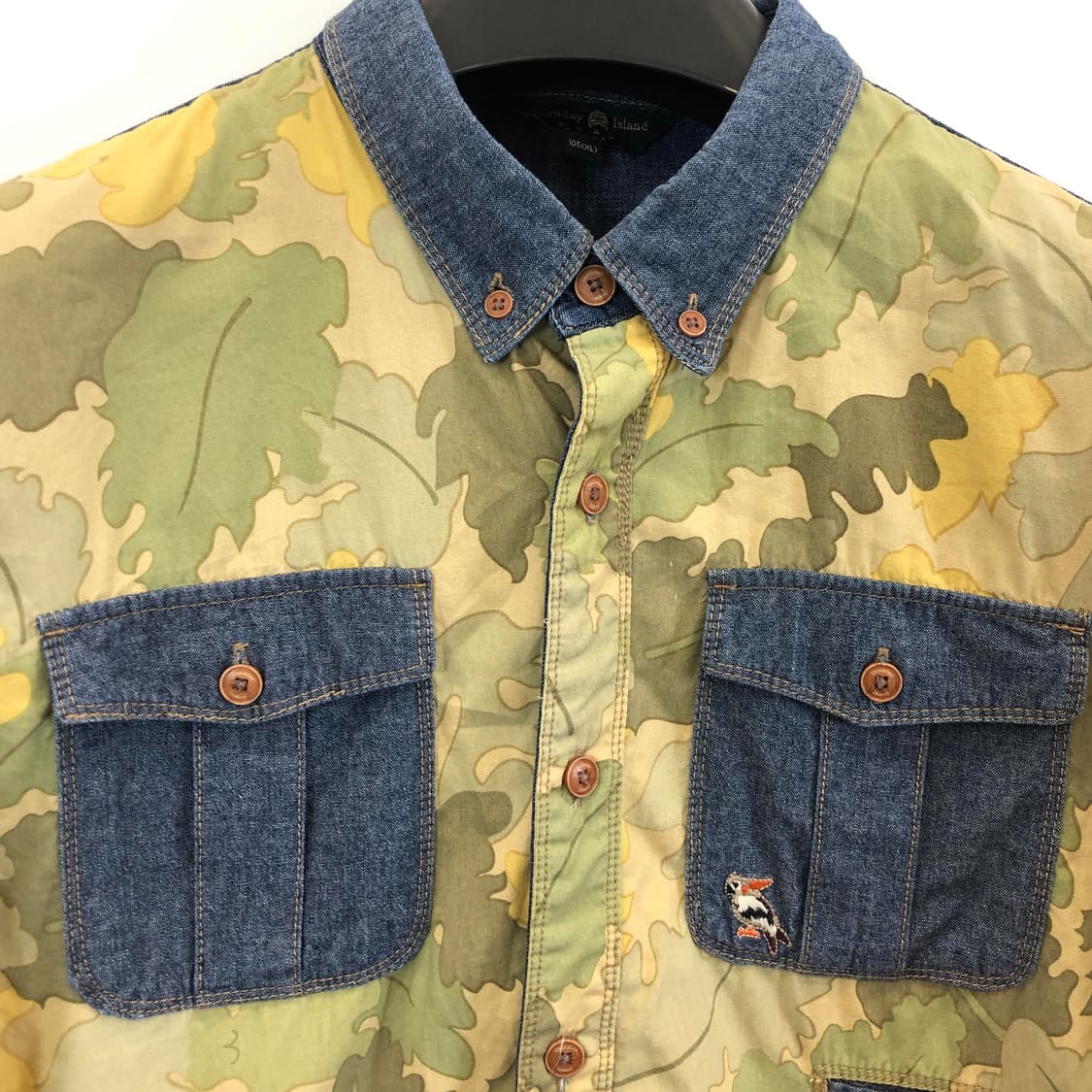써스데이아일랜드 카모 데님셔츠 105 상품이미지2