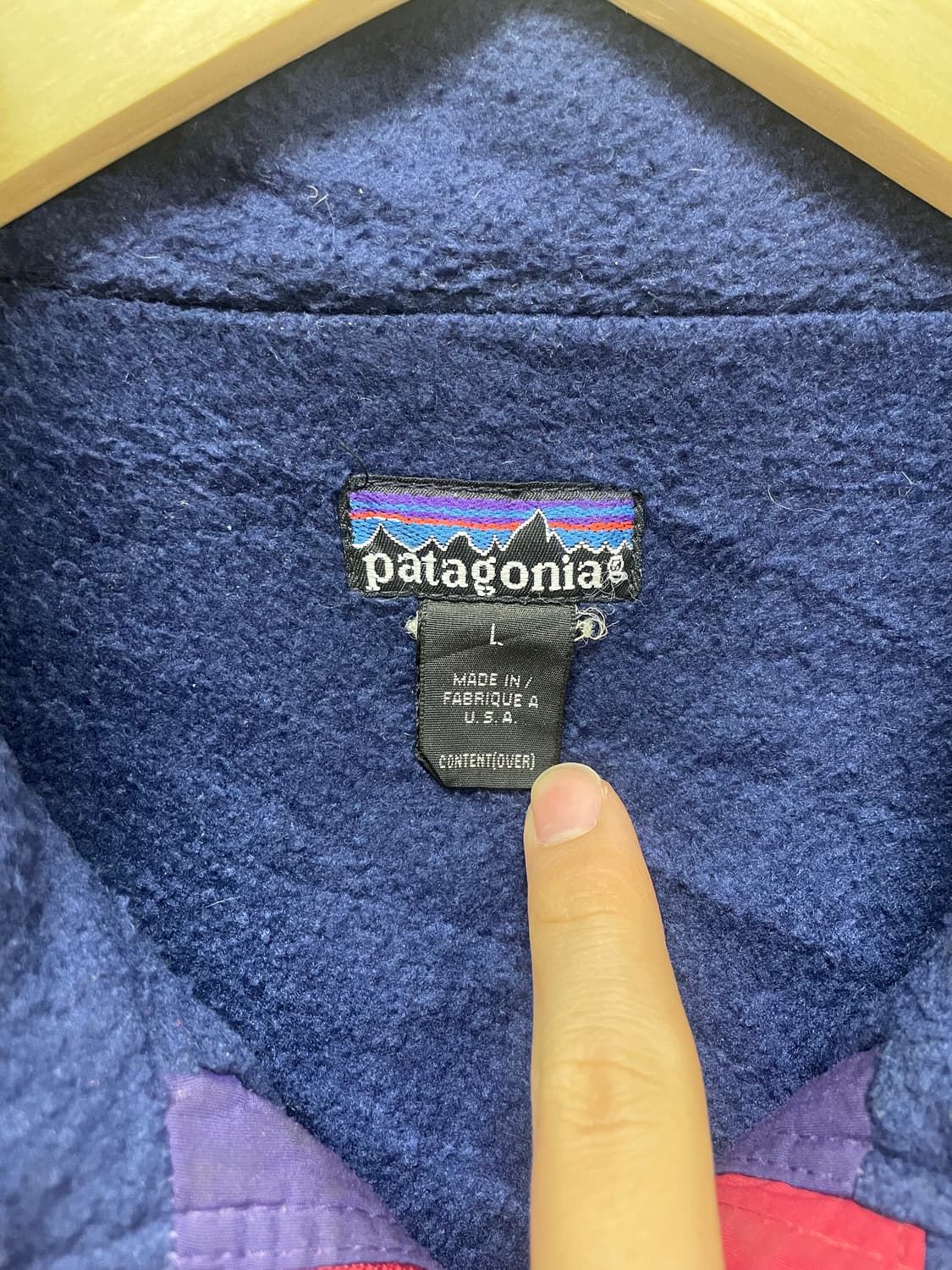 90s 파타고니아 쉘드 신칠라 자켓 L made in usa 상품이미지3
