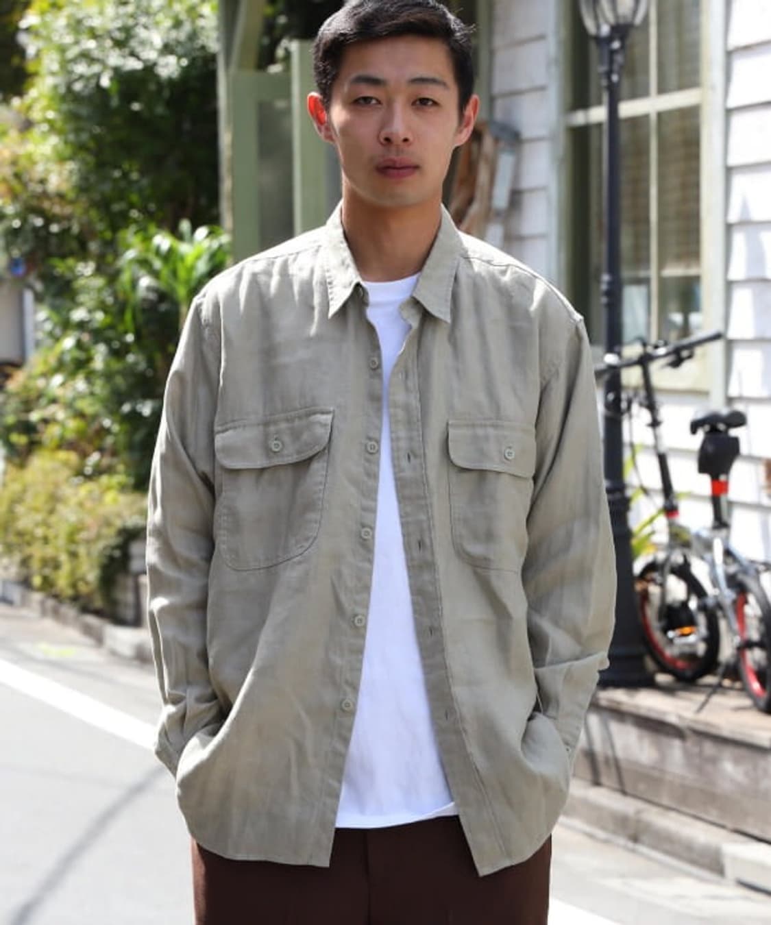 BEAMS Linen CPO Easy Shirt 상품이미지3