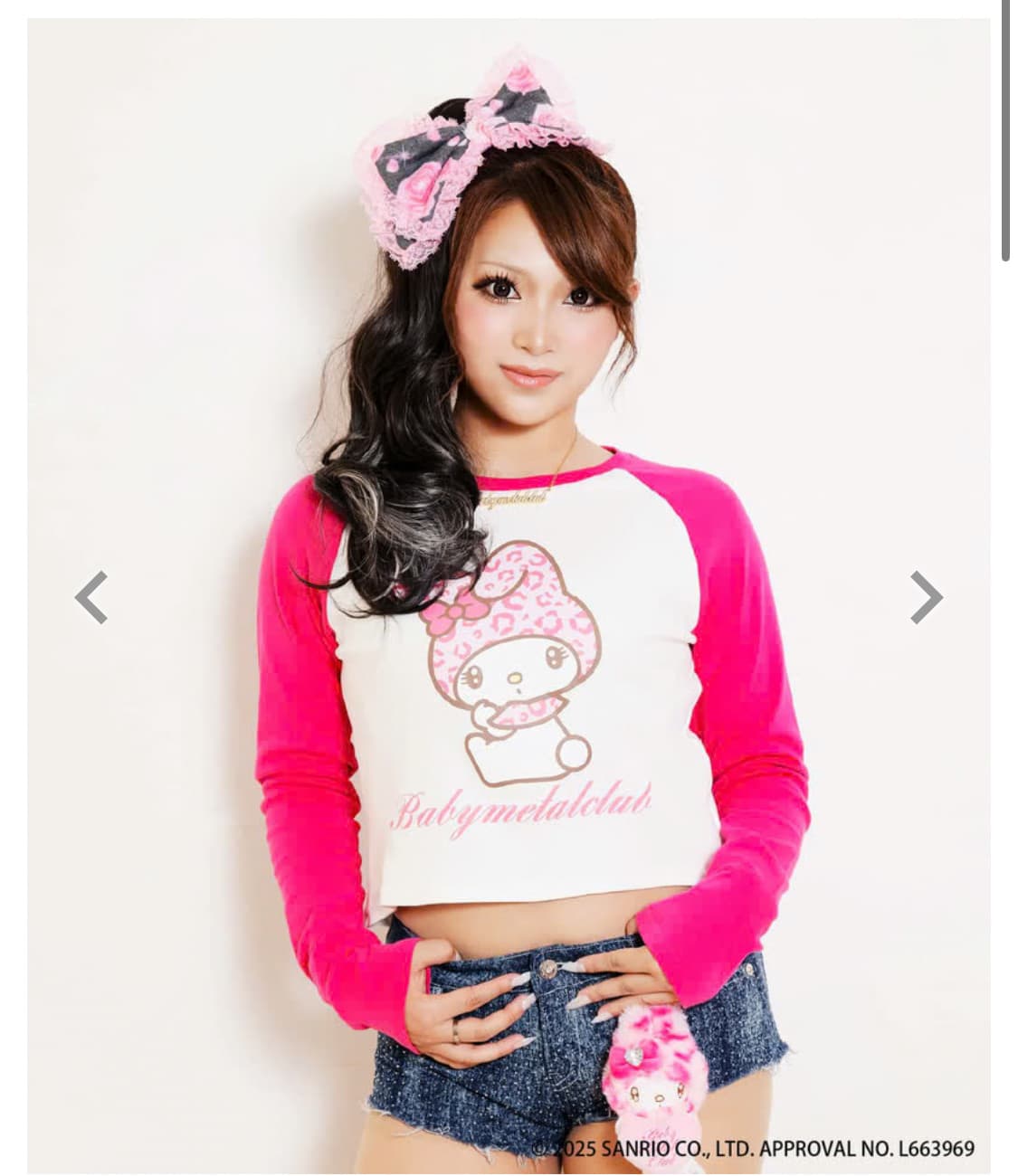 베이비메탈클럽 베메클 스핀즈 마이멜로디 콜라보 나그랑 티셔츠 상품이미지2