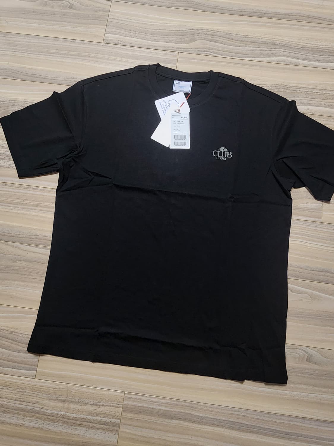 지오지아반팔티셔츠105사이즈블랙 상품이미지1