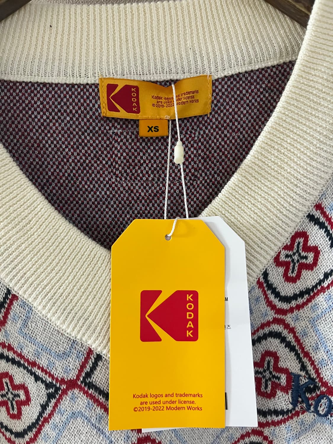 kodak 코닥패턴니트베스트 상품이미지5