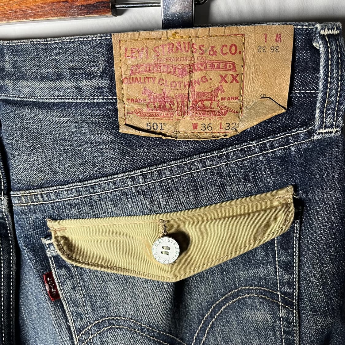 [Levi's] 00's 리바이스 재팬 501 기무라타쿠야 데님팬츠 상품이미지5