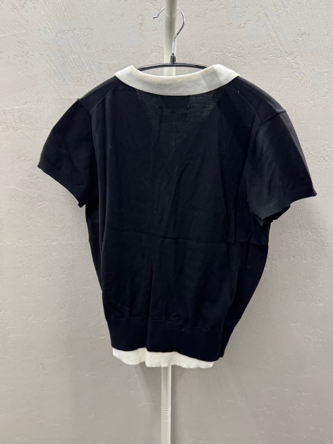 General Idea 템플 카라 가디건 블랙 S 상품이미지10