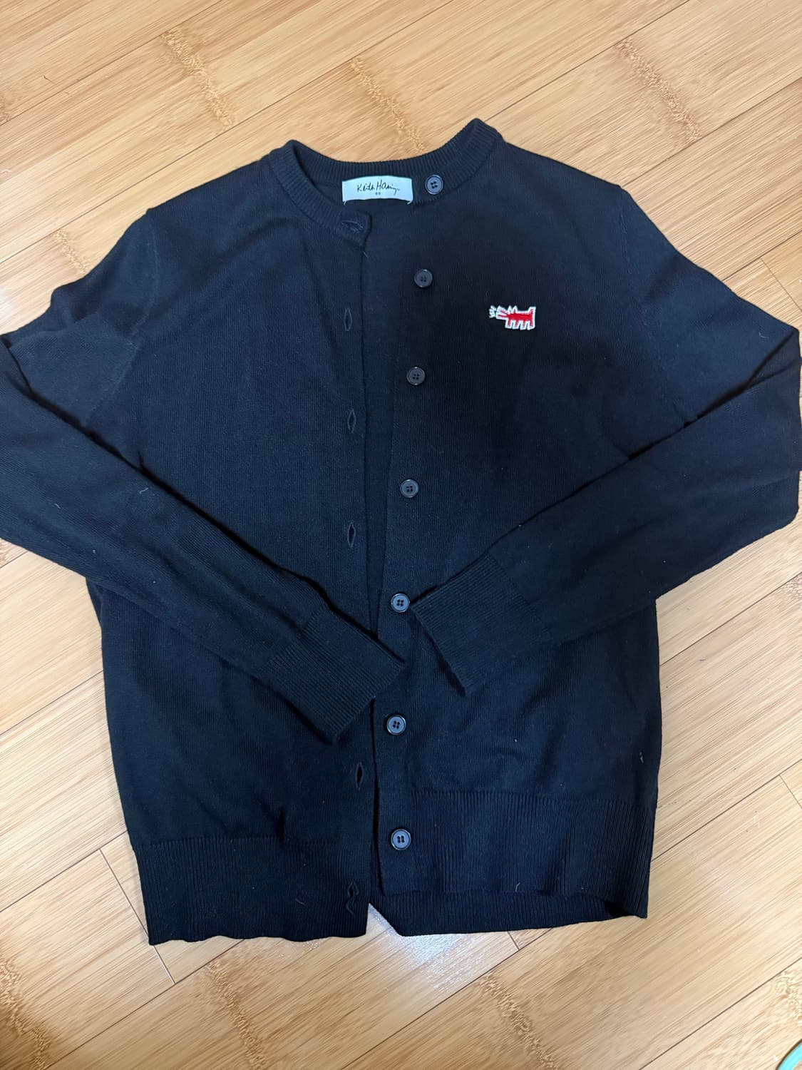 키스헤링가디건키스해링가디건블랙가디건검정가디건니트가디건여성가디건여자가디건 상품이미지1