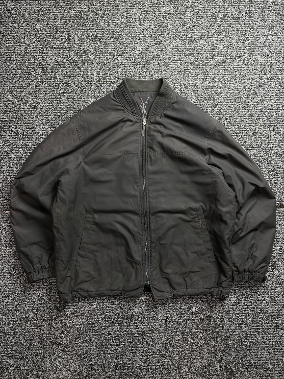 90s YSL 입생로랑 빅로고 블루종 봄버 자켓 2380 상품이미지2