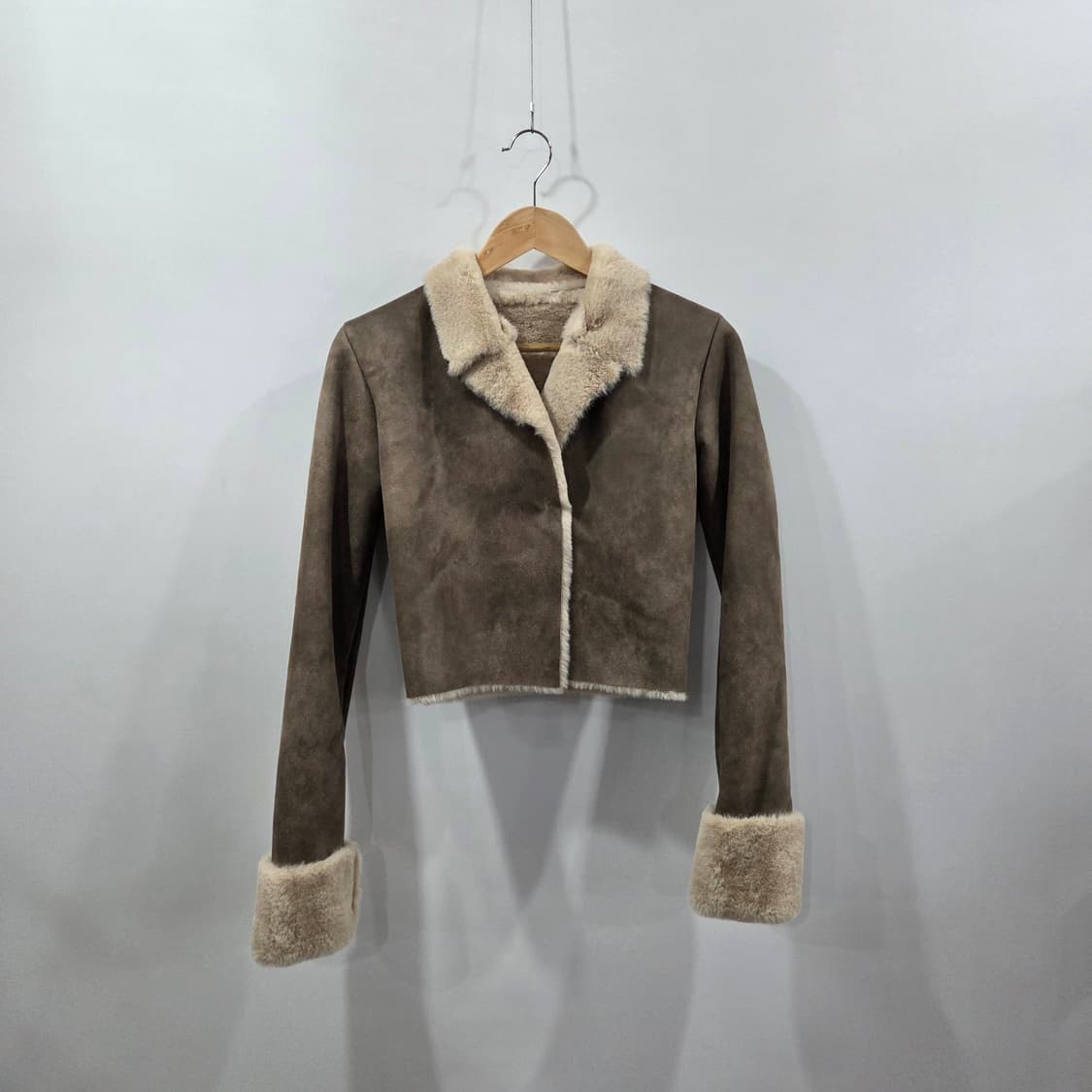 페이크레더 여성용 무스탕 FREE  상품이미지1