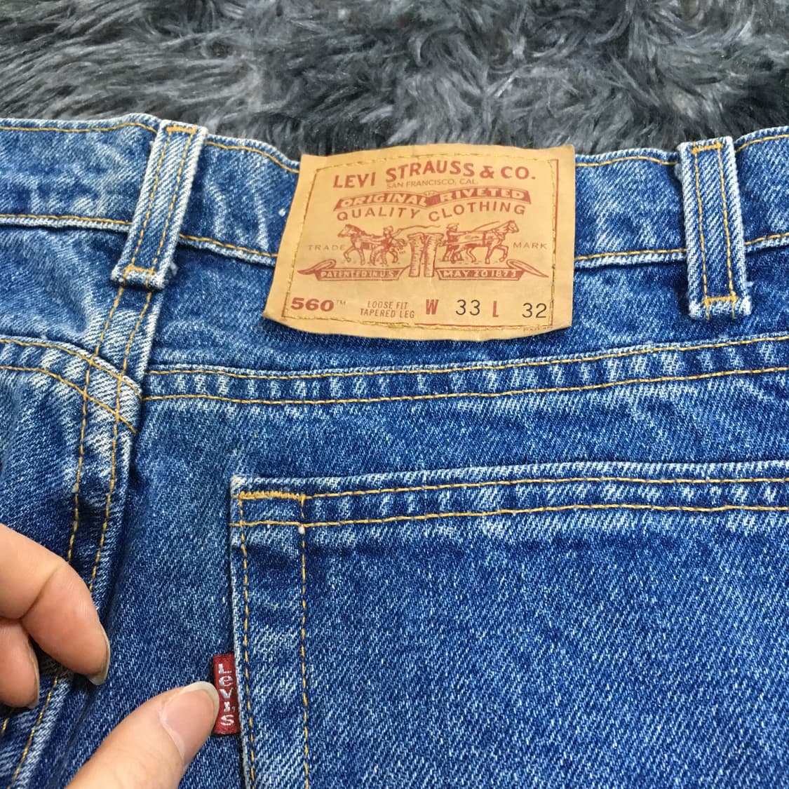 투티/A4 Levis 560 중청 진청 팬츠 청바지 긴바지 32 상품이미지3
