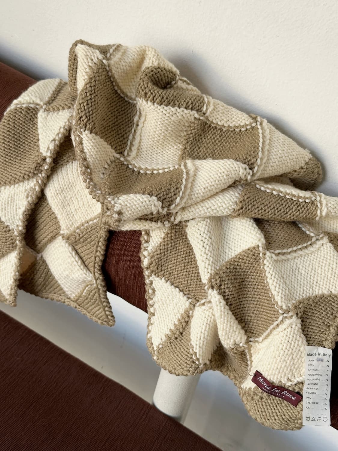 Italy made design pattern knit muffler 상품이미지4