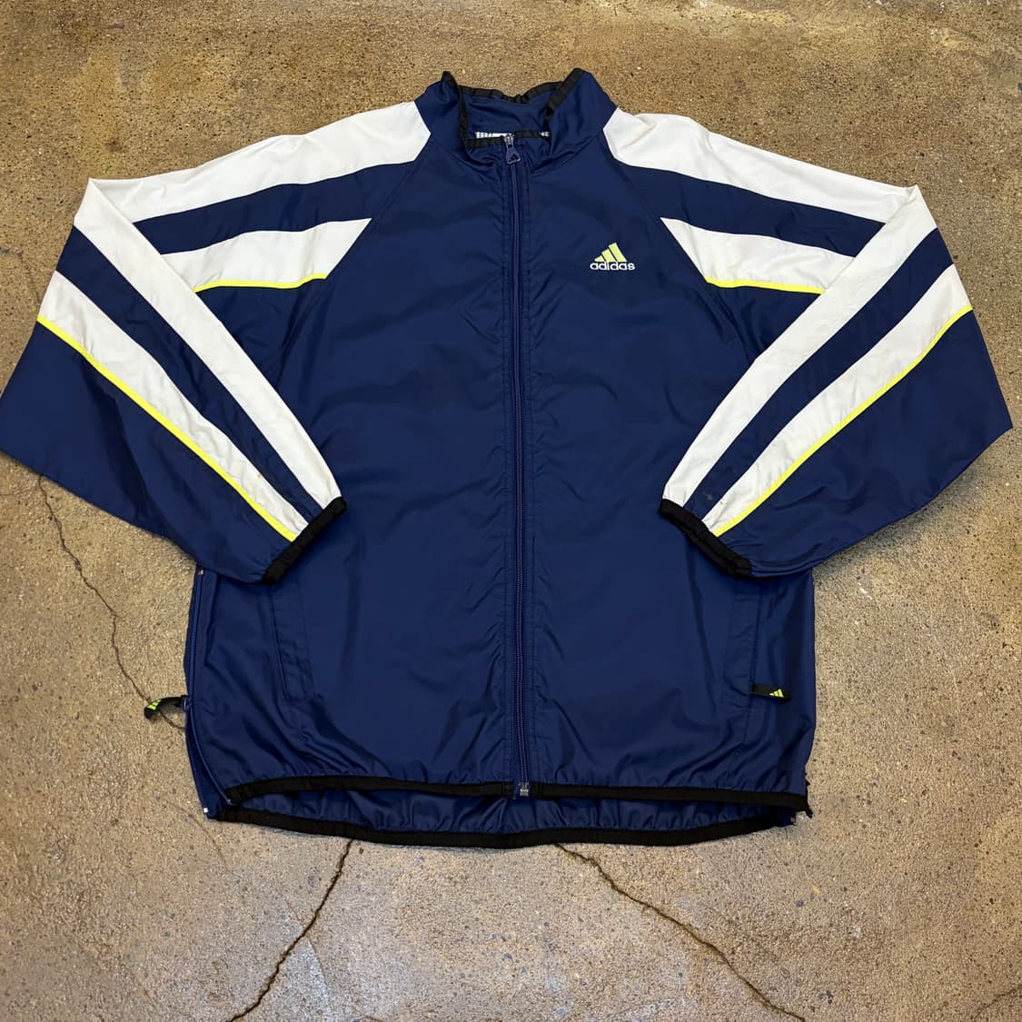 레어 90s USA 빈티지 아디다스 빅삼선 바람막이 상품이미지1