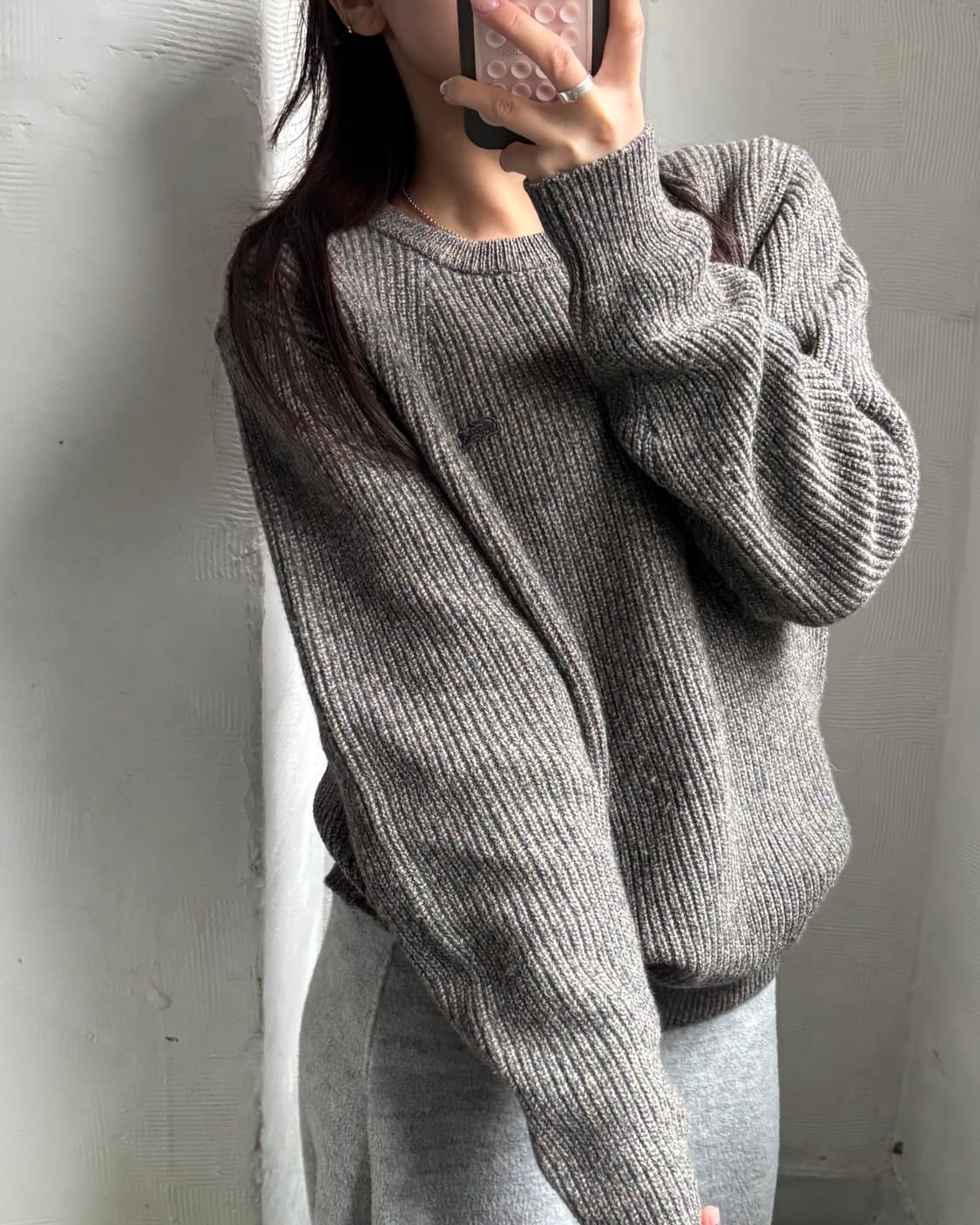 Lacoste 라코스테 브라운 라운드넥 니트 상품이미지2