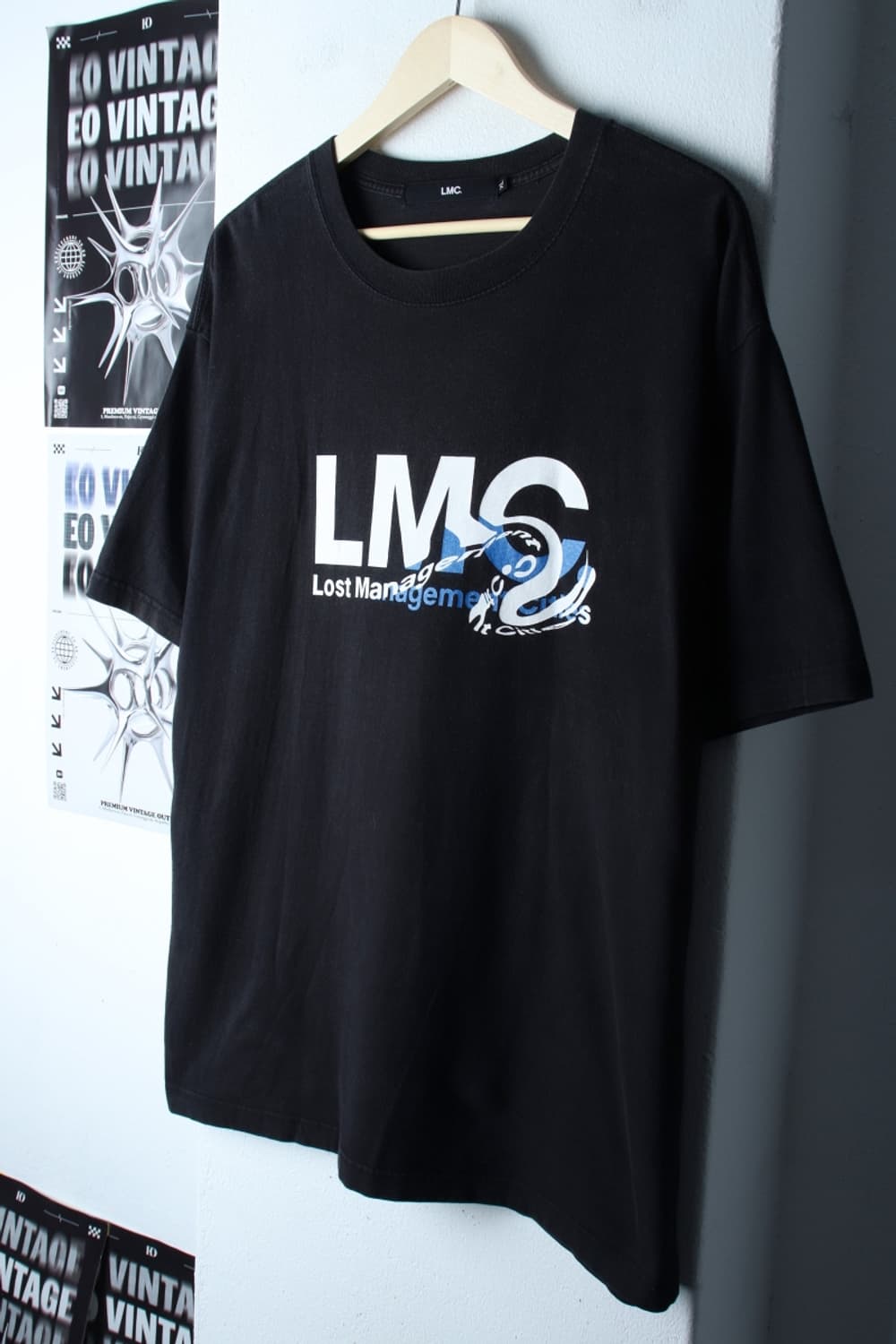 (XL-2XL) 엘엠씨 반팔 티셔츠 빅사이즈 블랙 에이징-7B8B 상품이미지1
