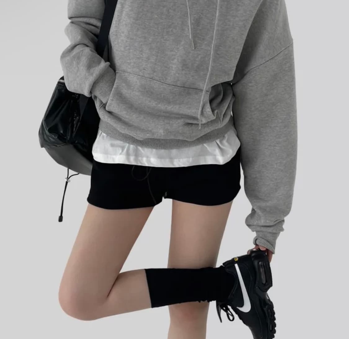 어텀 스웨트 후드티 그레이 상품이미지1