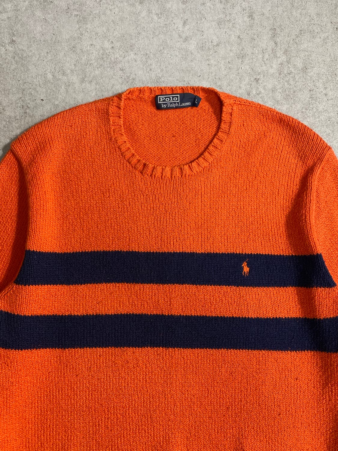 [L] Polo Ralph Lauren 폴로 오렌지 니트 상품이미지3