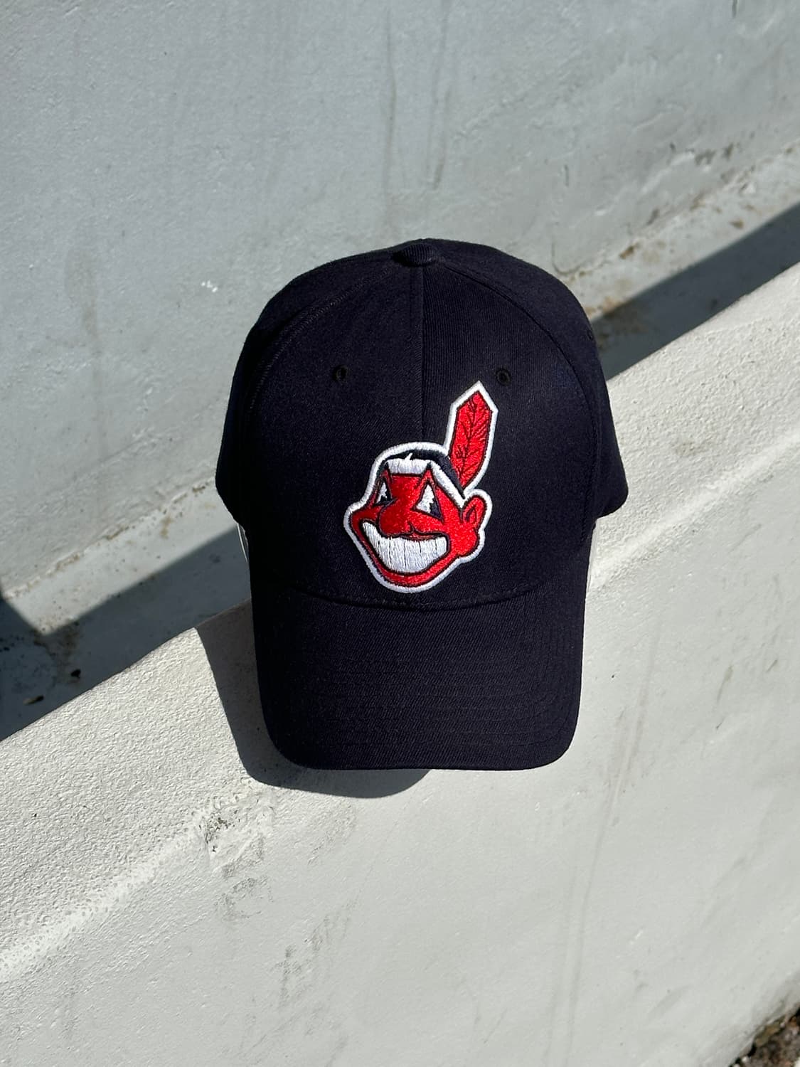 [XS-S] MLB 엠엘비 클리블랜드 인디언스 네이비 볼캡 모자 상품이미지1