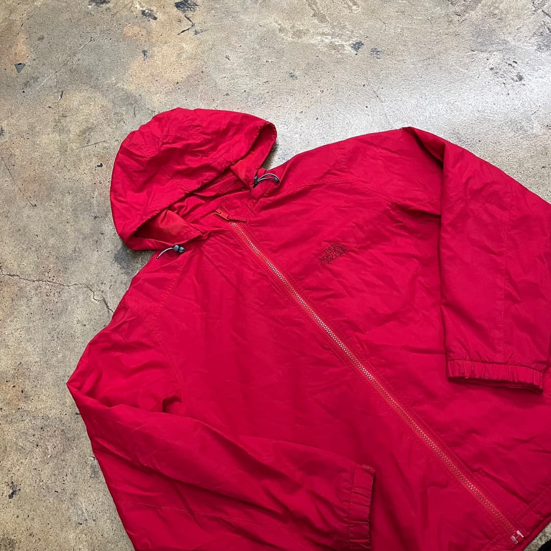 [정품/M] 노스페이스 하이벤트 레드 컬러 기능성 바람막이 자켓 b17 상품이미지1