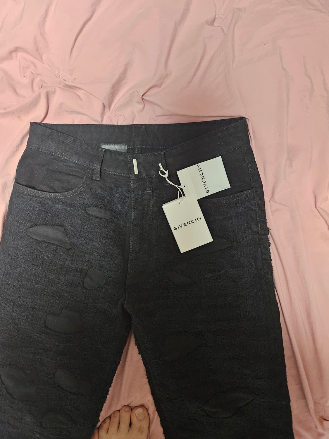 지방시 22FW 디스트로이드 진 Black 워싱 JEAN 상품이미지2