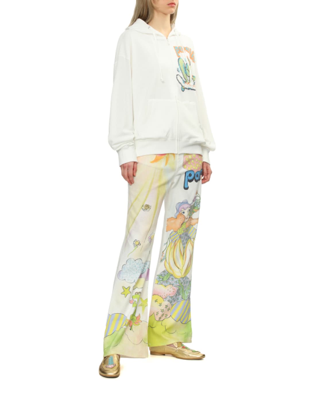 새상품 Tsumori Chisato 츠모리 치사토 페인팅 진  상품이미지6