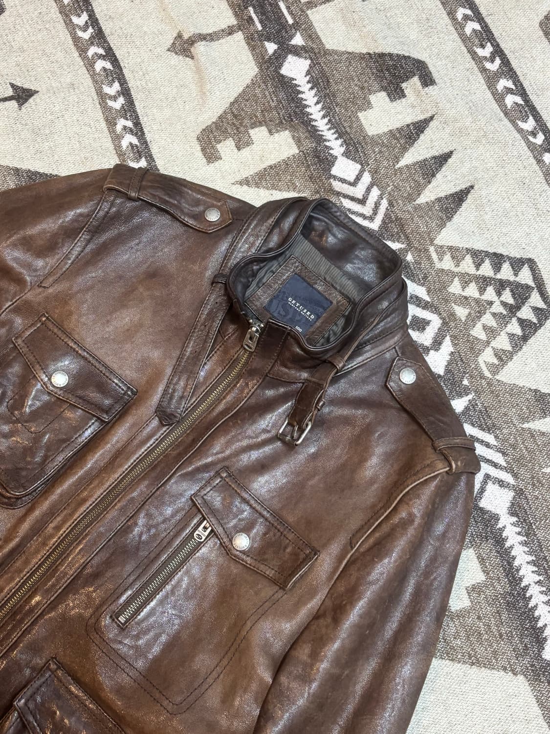 GET USED 양 가죽 자켓 상품이미지4
