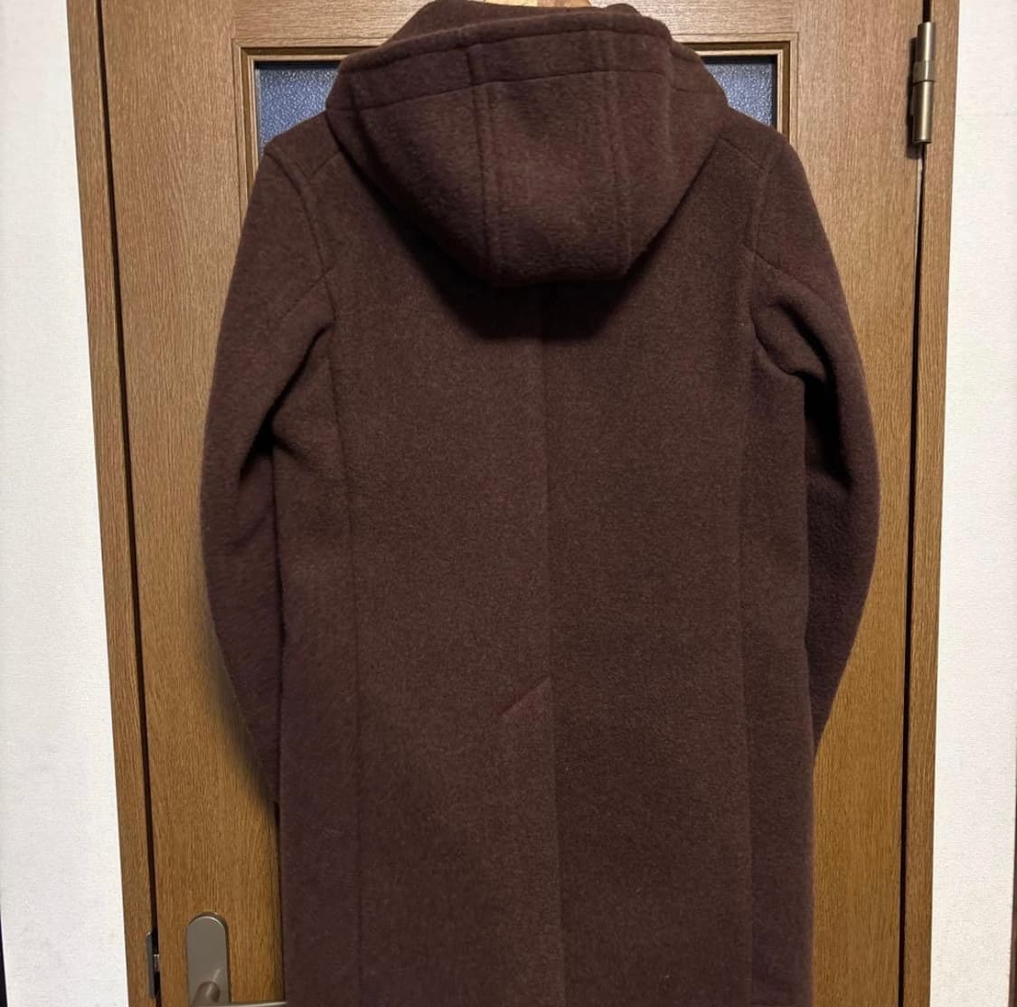 단톤 카라후드 롱코트 울코트 카라코트 브라운 34 상품이미지2