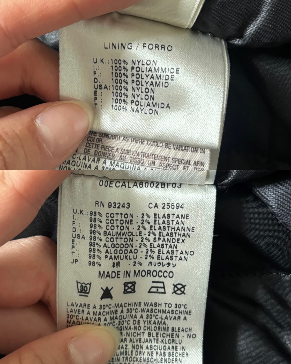 Diesel 디젤 퀼티드 블랙 트러커 자켓  상품이미지9