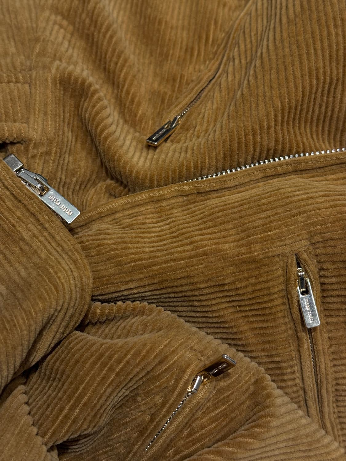 Miu Miu Corduroy Leather Collar Jacket 상품이미지5